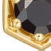 Gold Deco Black Spinel Stud Earrings
