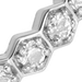 Silver Deco White Sapphire Eternity Ring