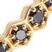 Gold Deco Black Spinel Eternity Ring