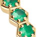 Gold Deco Green Agate Half Eternity Ring