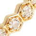 Gold Deco White Sapphire Eternity Ring