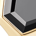 Deco Black Spinel Signet Ring in Yellow Gold Vermeil