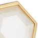 Large Deco Moonstone Ring in Yellow Gold Vermeil