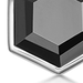 Silver Deco Black Spinel Pendant Necklace