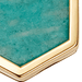 Gold Deco Amazonite Slice Locket Necklace