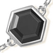 Silver Deco Black Spinel Bracelet