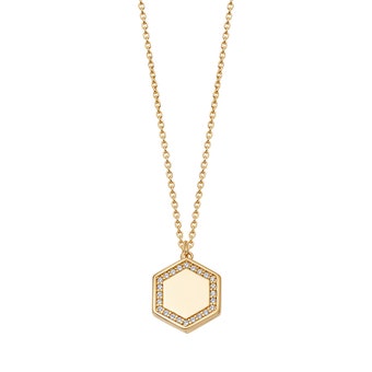 Deco White Sapphire Cosmos Locket 