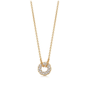 Solid Gold Asteri Diamond Pendant Necklace