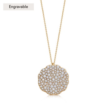 solid gold and diamond locket necklace
