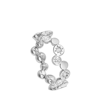 Silver Polaris North Star White Sapphire Ring
