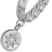Silver Polaris White Sapphire Huggie Earrings