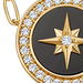 Gold Large Polaris Black Onyx Pendant Necklace