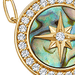 Gold Large Polaris Abalone Pendant Necklace