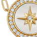 Gold Large Polaris Mother of Pearl Pendant Necklace