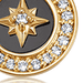 Gold Polaris Black Onyx Pendant Necklace