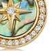 Gold Large Polaris Abalone Locket Necklace
