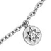 Silver Polaris North Star White Sapphire Station Necklace