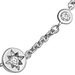 Silver Polaris North Star White Sapphire Station Bracelet
