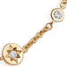 Gold Polaris North Star White Sapphire Station Bracelet
