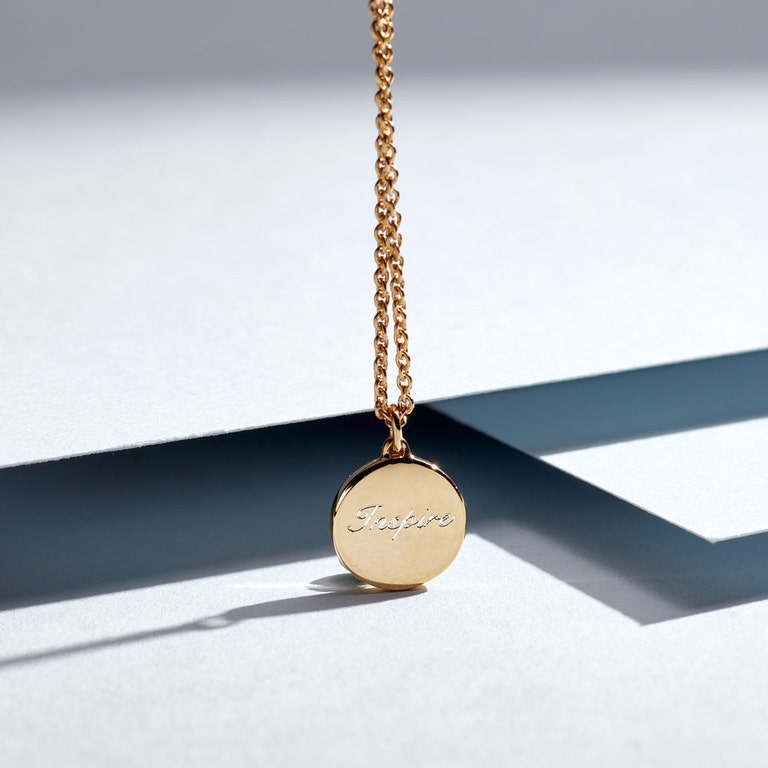 Gold Theirworld Necklace Pendant Necklace