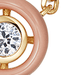Gold Cirque Pink Enamel Necklace