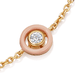 Gold Cirque Pink Enamel Bracelet