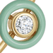 Gold Cirque Green Enamel Ring