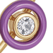Gold Cirque Purple Enamel Ring