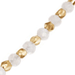 North Star and Mini Biography Rainbow Moonstone Necklace in Yellow Gold Vermeil