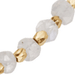 Orbit and Biography Rainbow Moonstone Bracelet in Yellow Gold Vermeil