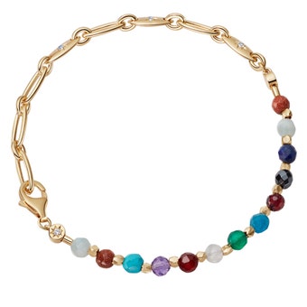 Orbit and Biography Rainbow Bracelet 