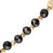Gold Biography Orbit Black Spinel Star Set Necklace