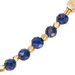 Orbit and Biography Lapis Star Set Necklace in Yellow Gold Vermeil