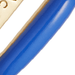 Gold Cirque Blue Enamel Huggie Earrings