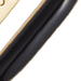 Gold Cirque Black Enamel Huggie Earrings