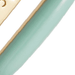 Gold Cirque Green Enamel Huggie Earrings