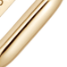 Gold Celestial Small Oblong Huggie Earrings
