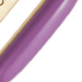 Gold Cirque Purple Enamel Huggie Earrings
