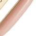Gold Cirque Pink Enamel Huggie Earrings