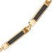 Gold Aubar Black Enamel Necklace