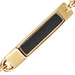 Gold Aubar Black Enamel Station Bracelet