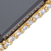 Gold Ottima Black Onyx Slice Landscape Ring 