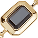 Gold Ottima Black Onyx Tennis Bracelet 