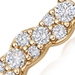 Solid Gold Interstellar Diamond Bar Pendant Necklace