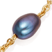 Gold Celestial Peacock Pearl Chain Bracelet