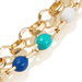 Gold Biography Rainbow Enamel Bracelet