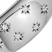 Silver Celestial Tiny Star Wide Band Ring