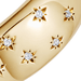 Gold Celestial Tiny Star Wide Band Ring