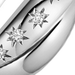 Silver Celestial Tiny Star Twisted Hoop Earrings