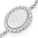 Silver Celestial Pave Disc & Tiny Star Bracelet